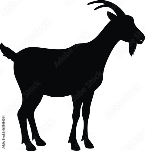 Goat silhouette illustrtion