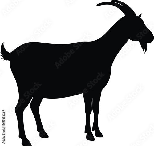 Goat silhouette illustrtion