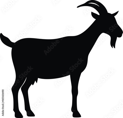 Goat silhouette illustrtion
