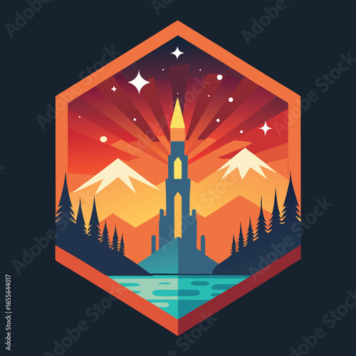 flat vector firework explosion.eps