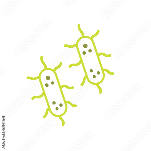 salmonella bacteria outline