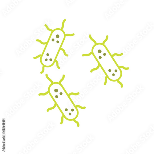 salmonella bacteria outline