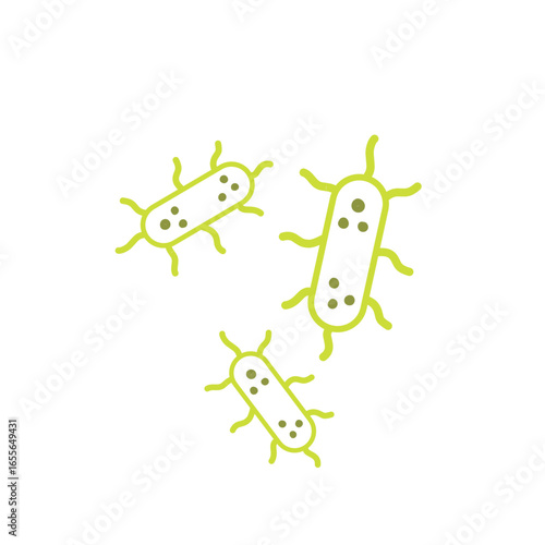 salmonella bacteria outline