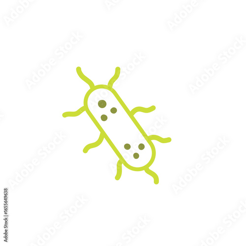 salmonella bacteria outline