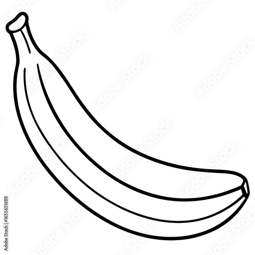 Flat design vector of a banana with white background