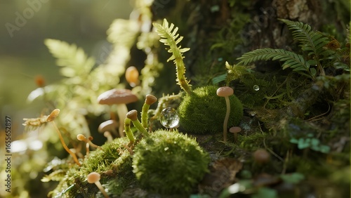 The Mossy Tree Trunk Macro: A Micro-World of Green