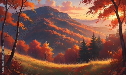 Landscape Art Wallpaper Background