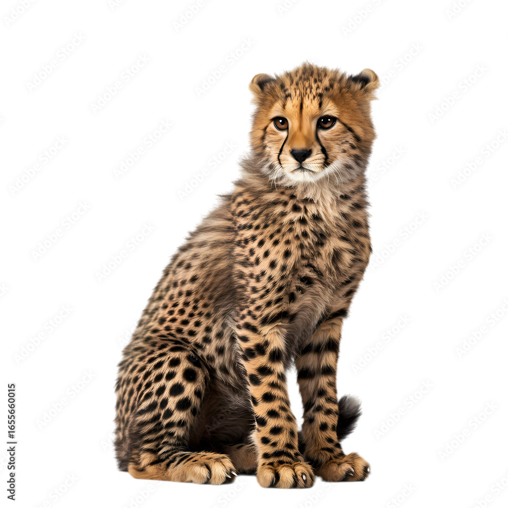 Fototapeta premium Cheetah Cub: Wildlife Photography - Big Cat Portrait