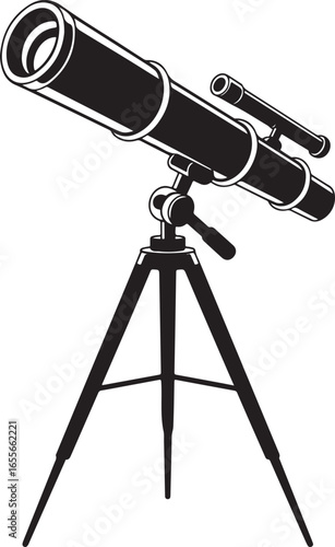 Telescope Clipart, Telescope SVG, Vector Telescope Cut File For Cricut, PNG, EPS, Instant Digital Download