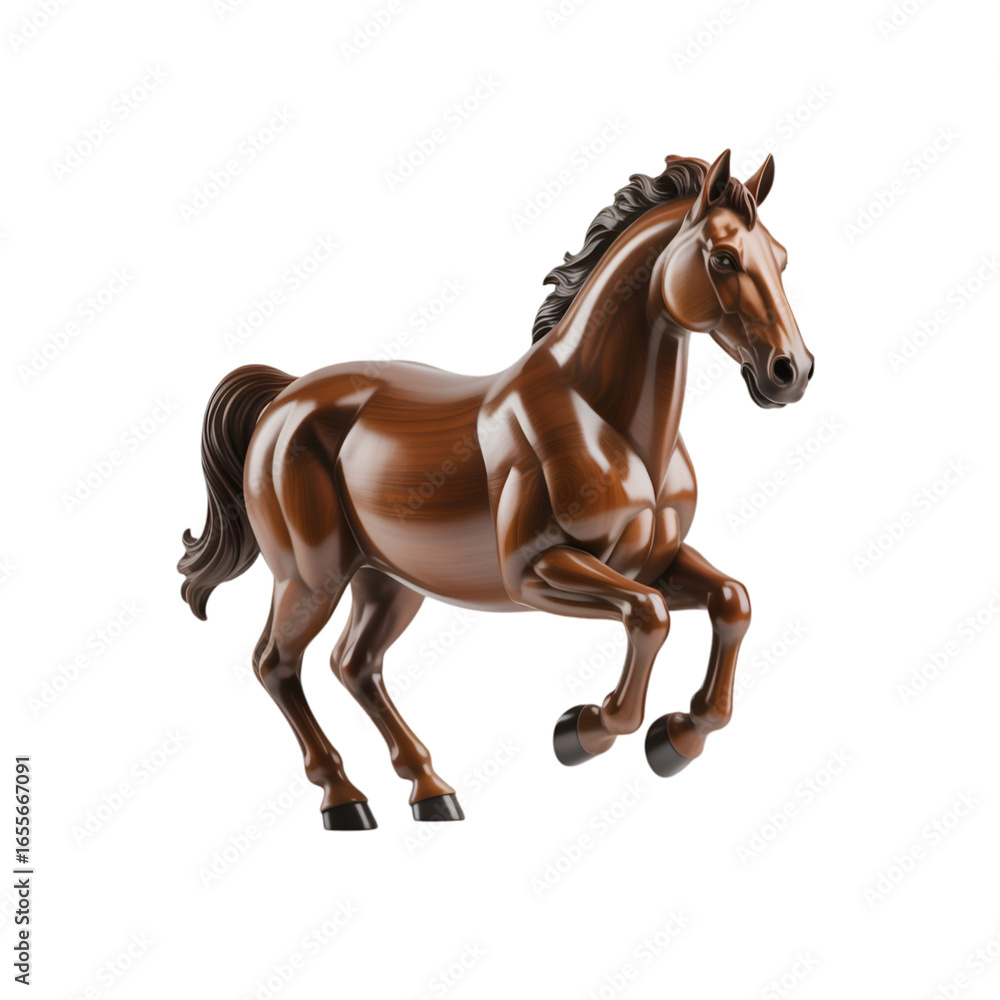 Fototapeta premium horse isolated on white background