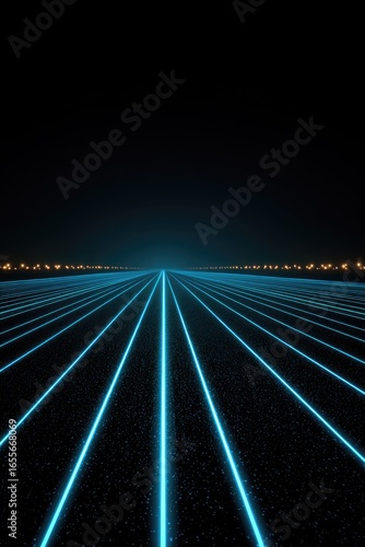 Glowing Lines Perspective