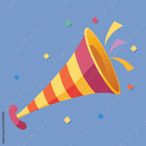 flat vector party horn (1).eps