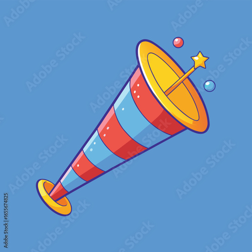 flat vector party horn (2).eps