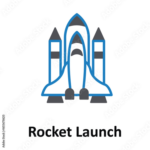 Rocket Launch Vector icon which can easily modify or edit
