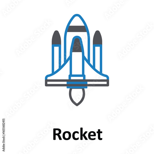 Rocket Vector icon which can easily modify or edit