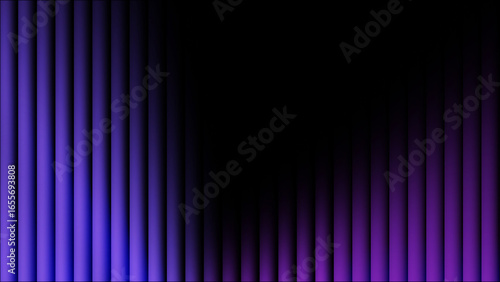 Purple gradient with a glass effect on a black background, a futuristic look featuring cool glow, soft waves, and transparent layers that create a sense of motion