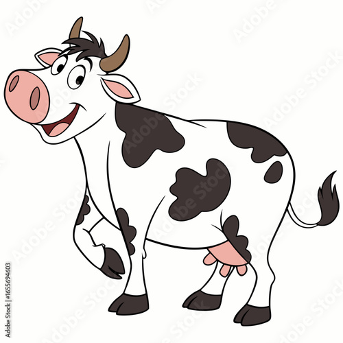 cow with milk