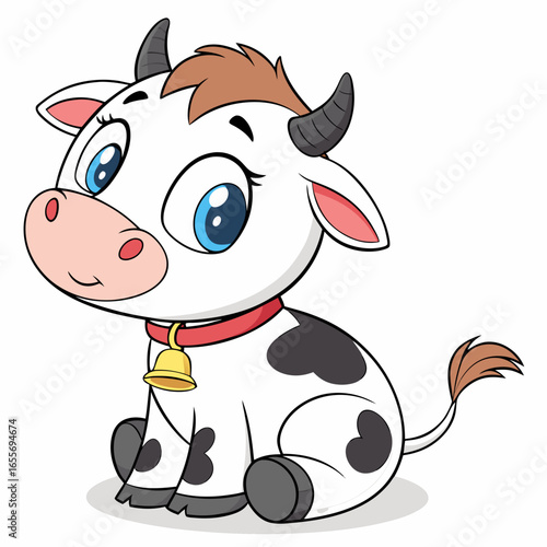 funny cow cartoon