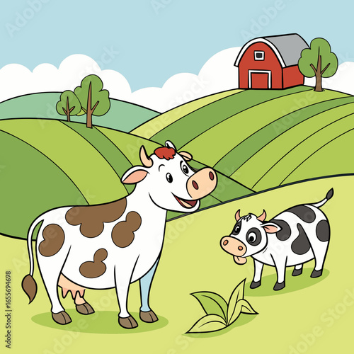 farm animals and cows