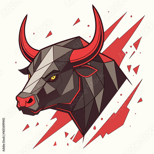 bull head vector illustration