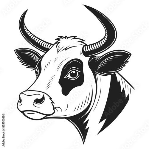 portrait of a cow