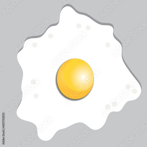 fried egg vector illustration