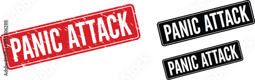 Panic attack symptoms and treatment anxiety disorder concept
