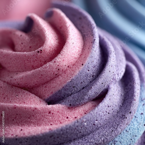 Wallpaper Mural Close-up of swirls of pink and purple meringue Torontodigital.ca