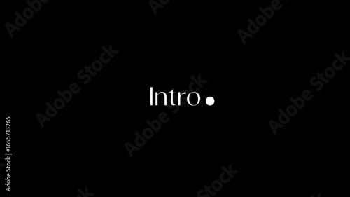 text animation of intro