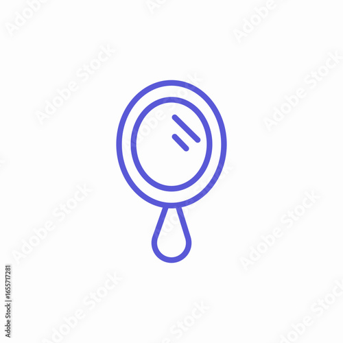 blush and brush icon sign vector