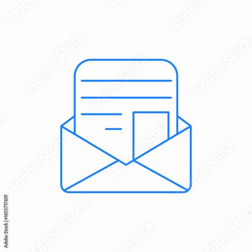 envelope letter icon sign vector