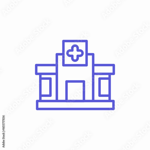 hospital doctor medicine icon sign vector