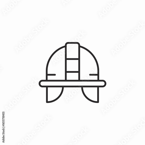 safety helmet icon sign vector