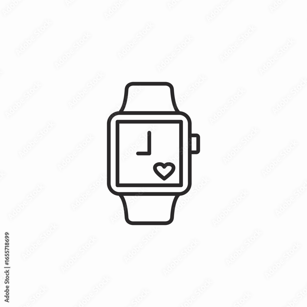 smart watch icon sign vector smart watch icon sign vector