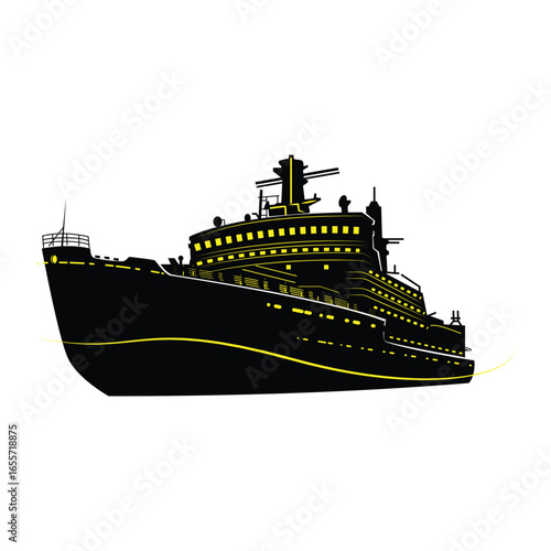 cruise ship vector