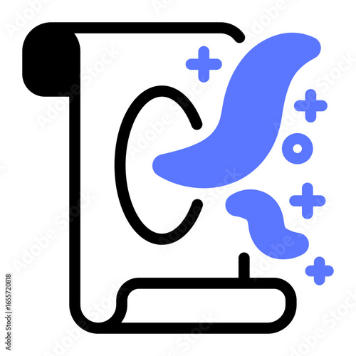 This Magic Scroll icon is suitable for Fantasy Adventure, Movie, etc.