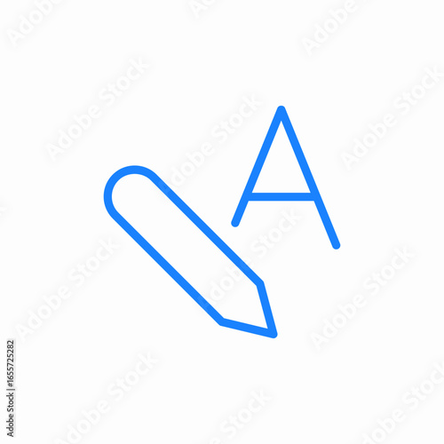 letter writing edit icon sign vector