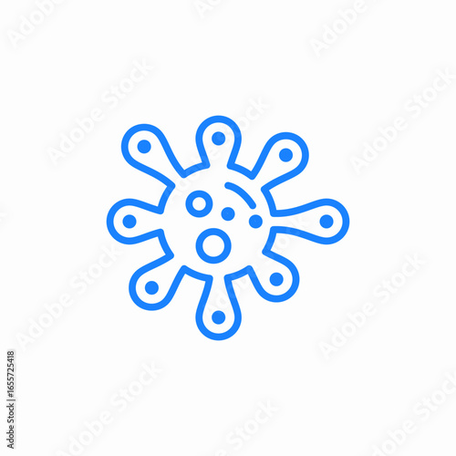 microb microorganism icon sign vector