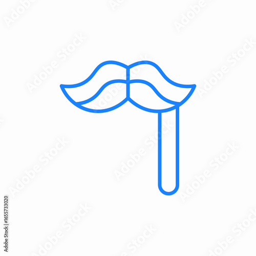 party mustache icon sign vector