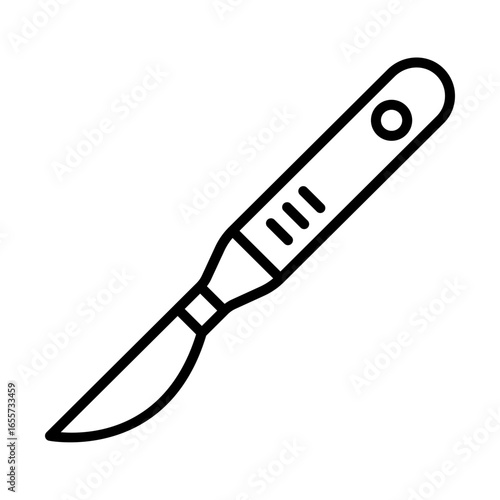scalpel line icon