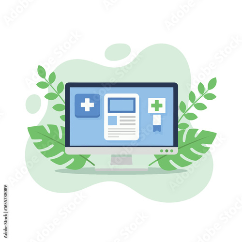 Digital Healthcare and Telemedicine Services Concept.