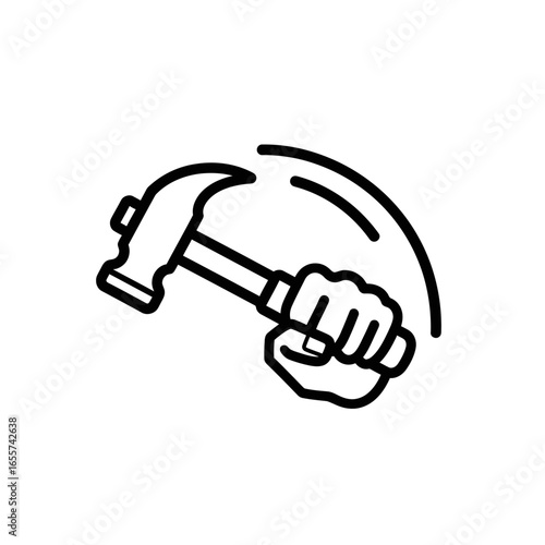 Hammer in Hand Illustration