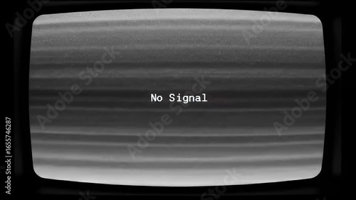retro tv no signal static screen interference effect