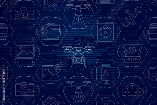 A futuristic collection for aerial photography, delivery, and industrial drones.