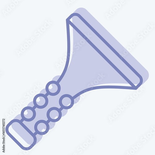 Icon Clarinet. related to Instruments symbol. two tone style. design editable