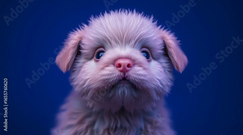 An adorable and cute wallpaper for screen, a professional fine art photograph featuring deep ultraviolet hues, high contrast, soft contrast, and soft saturation