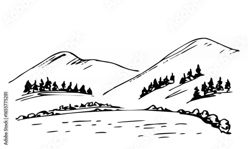 Mountain landscape, northern ...