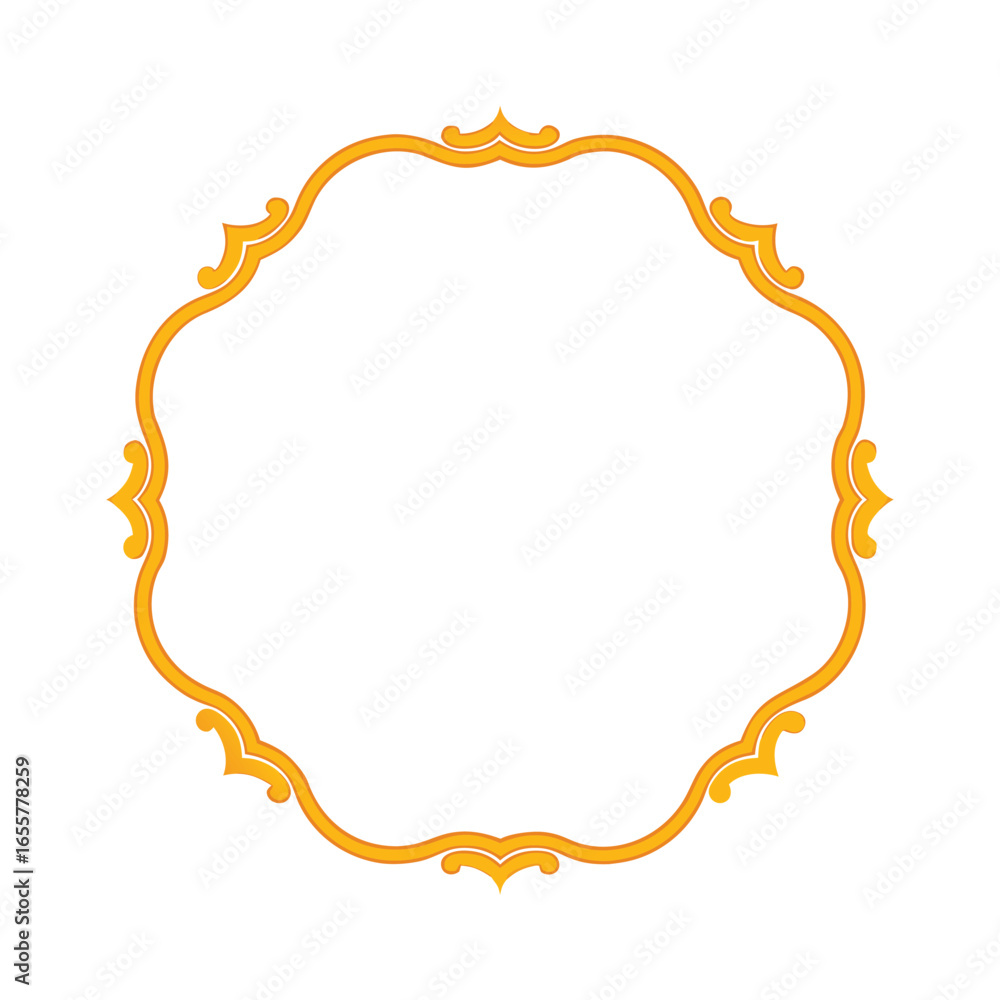 Curved Victorian Style Border for Certificates Curved Victorian Style Border for Certificates