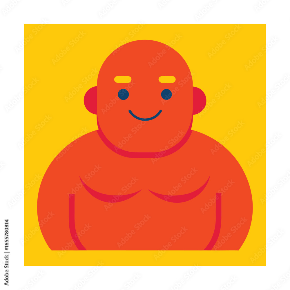 Obraz premium Proud Emoji with Puffed Chest Vector Illustration