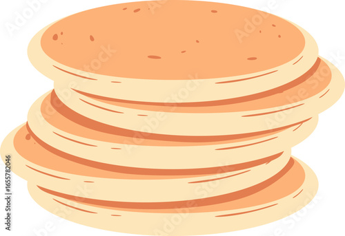 Cartoon Pancakes Illustration